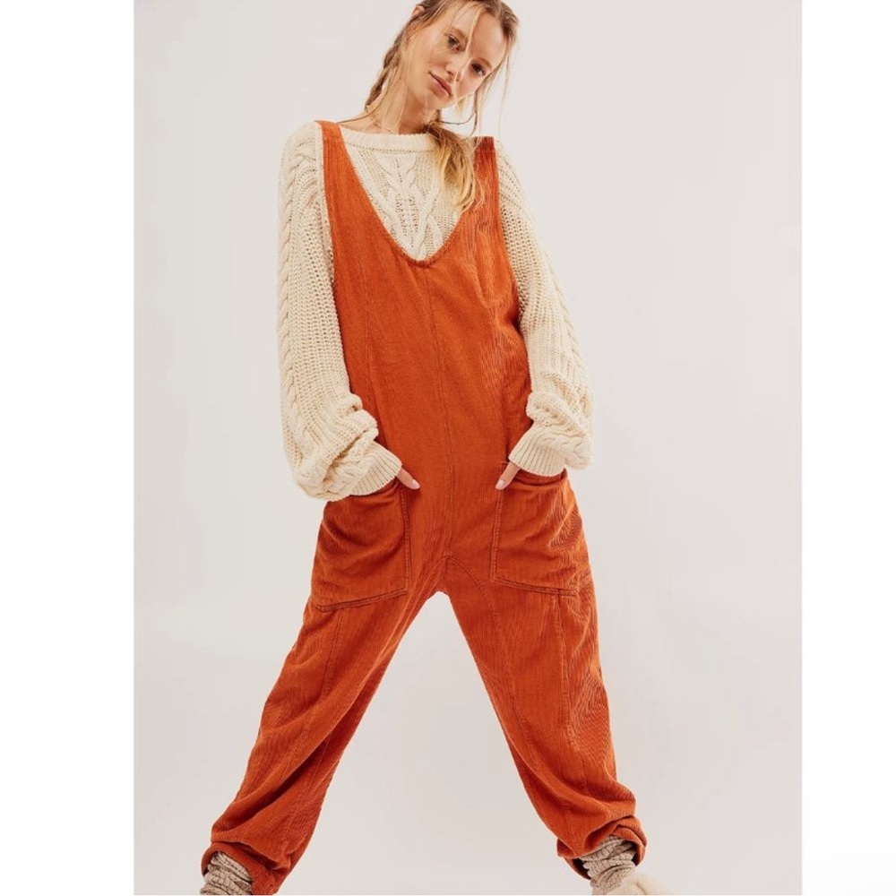 NWT Free People High Roller Corduroy Jumpsuit XS